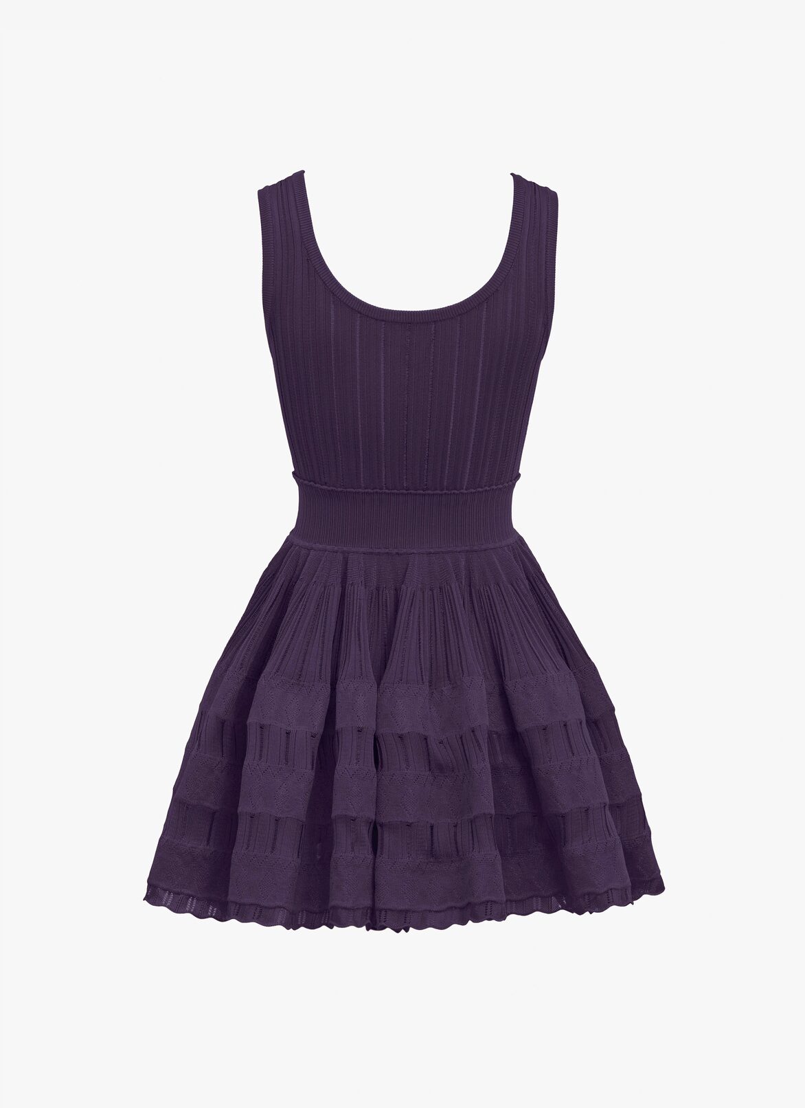 Shiny crinoline dress ALAÏA PURPLE SHINY CRINOLINE DRESS